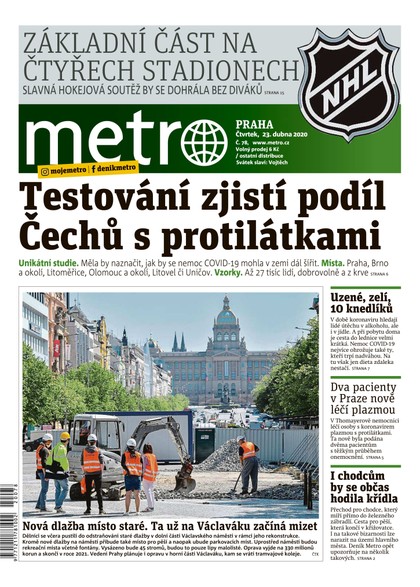 E-magazín METRO - 23.4.2020 - MAFRA, a.s.