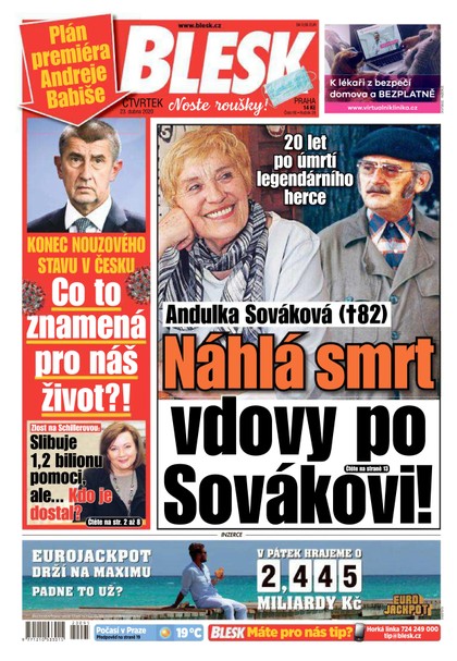 E-magazín Blesk - 23.4.2020 - CZECH NEWS CENTER a. s.