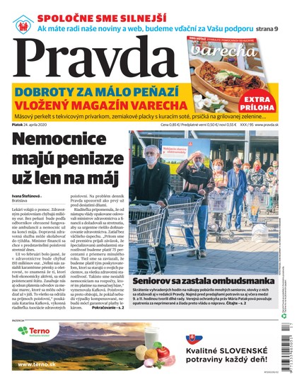 E-magazín Denník Pravda 24. 4. 2020 - OUR MEDIA SR a. s.