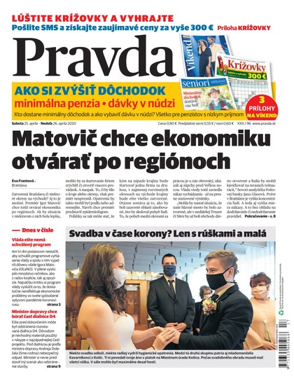 E-magazín Denník Pravda 25. 4. 2020 - OUR MEDIA SR a. s.