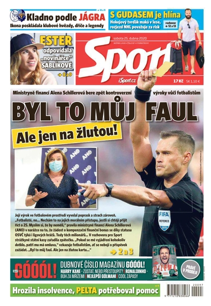 E-magazín Sport - 25.4.2020 - CZECH NEWS CENTER a. s.