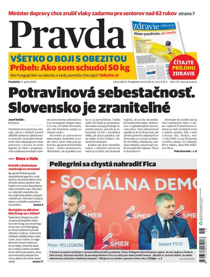 E-magazín Denník Pravda 27. 4. 2020 - OUR MEDIA SR a. s.