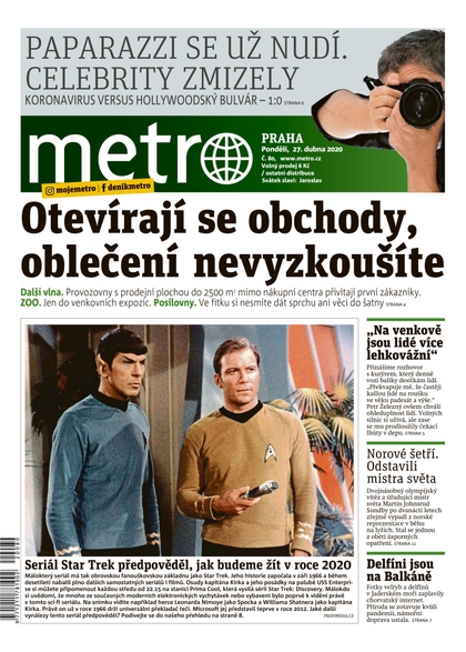 E-magazín METRO - 27.4.2020 - MAFRA, a.s.