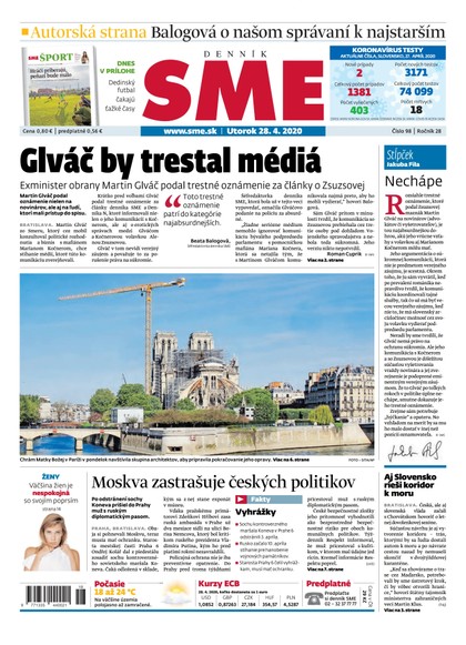 E-magazín SME 28/4/2020 - Petit Press, a.s. 