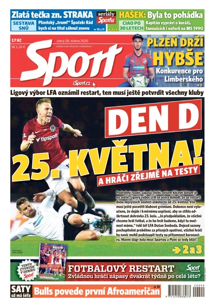 E-magazín Sport - 28.4.2020 - CZECH NEWS CENTER a. s.