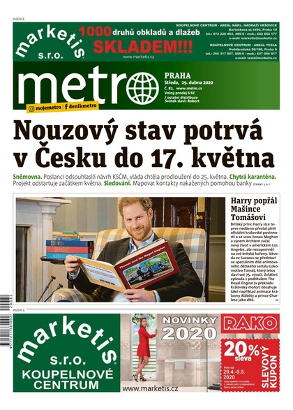 E-magazín METRO - 29.4.2020 - MAFRA, a.s.