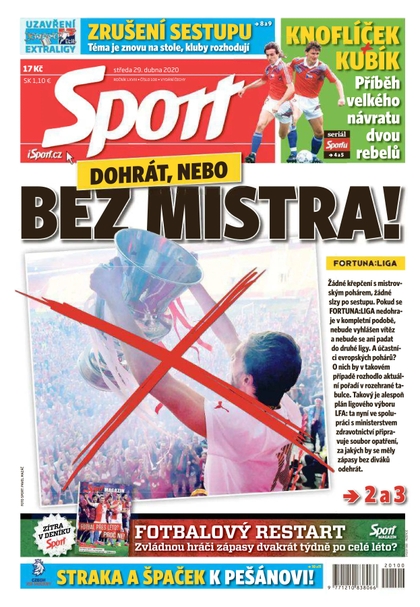E-magazín Sport - 29.4.2020 - CZECH NEWS CENTER a. s.