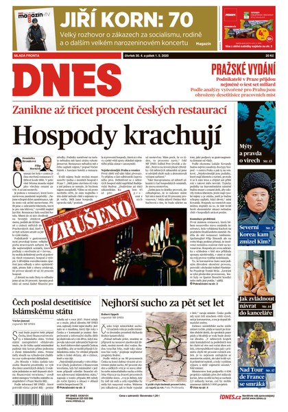 E-magazín MF DNES - 30.4.2020 - MAFRA, a.s.