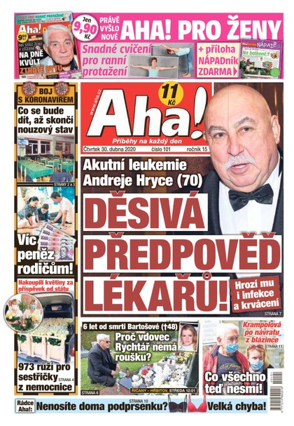 E-magazín AHA! - 30.4.2020 - CZECH NEWS CENTER a. s.