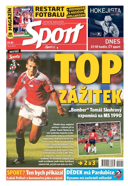 E-magazín Sport - 30.4.2020 - CZECH NEWS CENTER a. s.