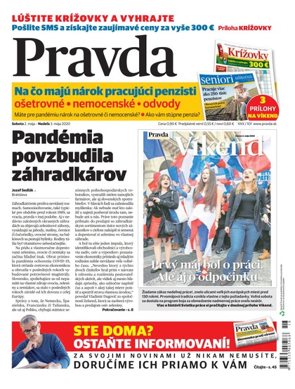 E-magazín Denník Pravda 2. 5. 2020 - OUR MEDIA SR a. s.