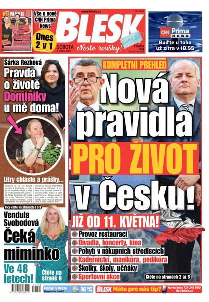 E-magazín Blesk - 2.5.2020 - CZECH NEWS CENTER a. s.