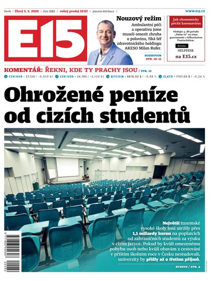 E-magazín E15 - 5.5.2020 - CZECH NEWS CENTER a. s.