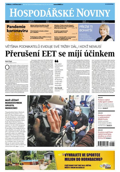E-magazín HN 087 - 06.05.2020 - Economia, a.s.
