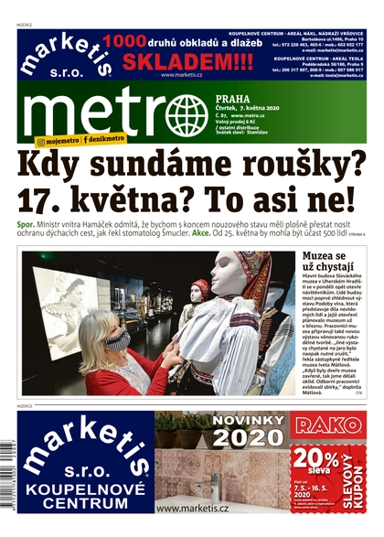 E-magazín METRO - 7.5.2020 - MAFRA, a.s.