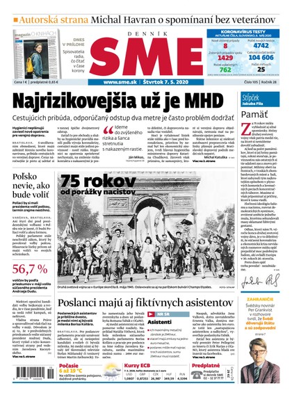 E-magazín SME 7/5/2020 - Petit Press, a.s. 