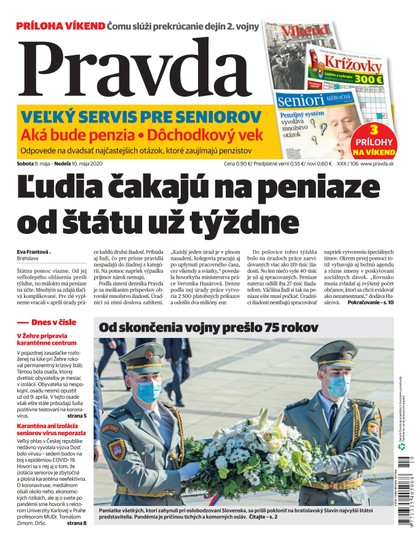 E-magazín Denník Pravda 9. 5. 2020 - OUR MEDIA SR a. s.