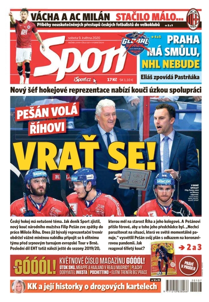E-magazín Sport - 9.5.2020 - CZECH NEWS CENTER a. s.