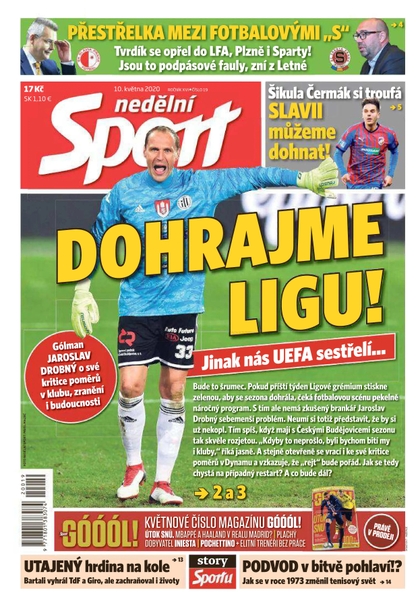 E-magazín Nedělní Sport - 10.5.2020 - CZECH NEWS CENTER a. s.