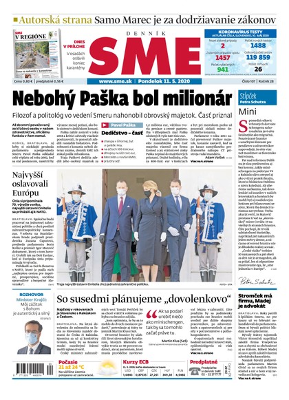 E-magazín SME 11/5/2020 - Petit Press, a.s. 