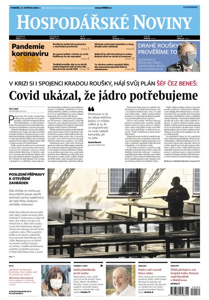 E-magazín HN 089 - 11.5.2020 - Economia, a.s.