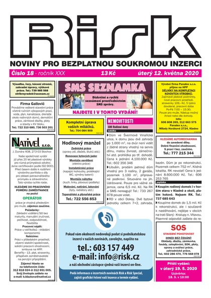 E-magazín Risk 18/2020 - Risk