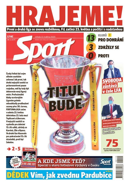 E-magazín Sport - 13.5.2020 - CZECH NEWS CENTER a. s.