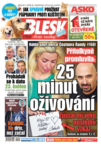 E-magazín Blesk - 13.5.2020 - CZECH NEWS CENTER a. s.