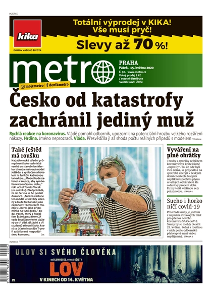 E-magazín METRO - 15.5.2020 - MAFRA, a.s.