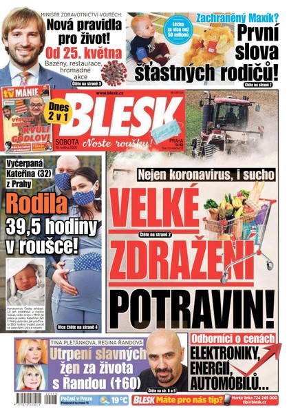 E-magazín Blesk - 16.5.2020 - CZECH NEWS CENTER a. s.