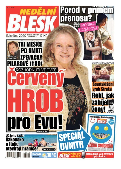 E-magazín Nedělní Blesk - 17.5.2020 - CZECH NEWS CENTER a. s.