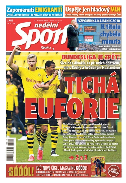 E-magazín Nedělní Sport - 17.5.2020 - CZECH NEWS CENTER a. s.