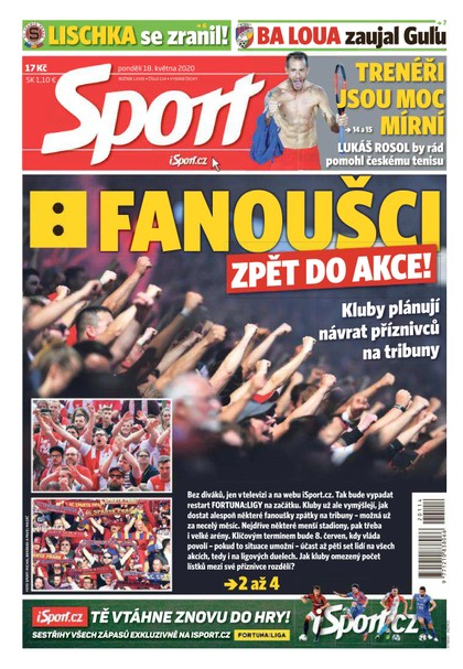E-magazín Sport - 18.5.2020 - CZECH NEWS CENTER a. s.