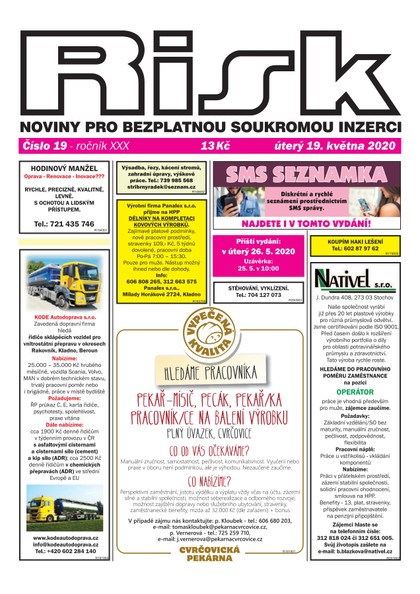 E-magazín Risk 19/2020 - Risk