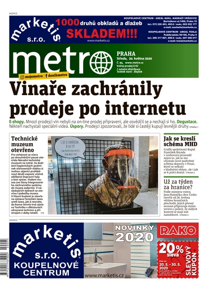 E-magazín METRO - 20.5.2020 - MAFRA, a.s.