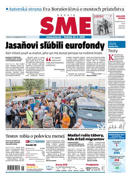 E-magazín SME 23/5/2020 - Petit Press, a.s. 