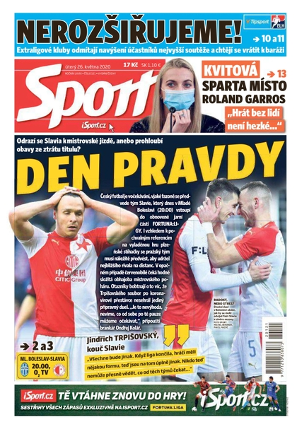 E-magazín Sport - 26.5.2020 - CZECH NEWS CENTER a. s.