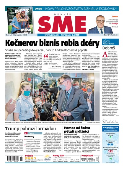 E-magazín SME 3/6/2020 - Petit Press, a.s. 