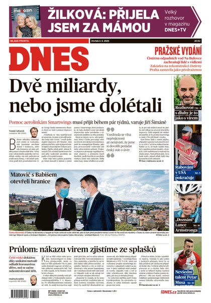 E-magazín MF DNES - 4.6.2020 - MAFRA, a.s.