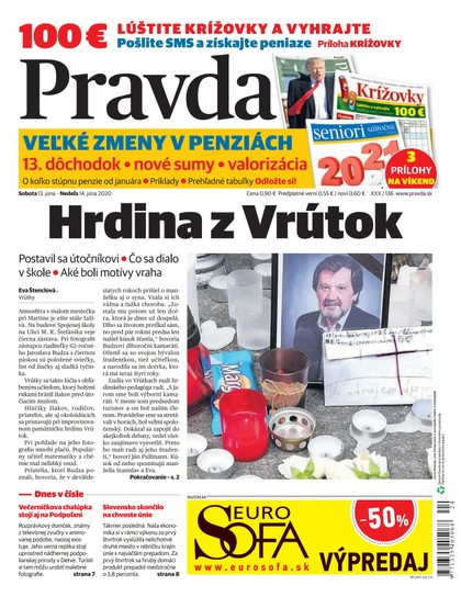 E-magazín Denník Pravda 13. 6. 2020 - OUR MEDIA SR a. s.
