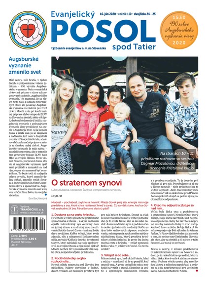 E-magazín Evanjelický POSOL spod Tatier 24/25 - TRANOSCIUS a.s.