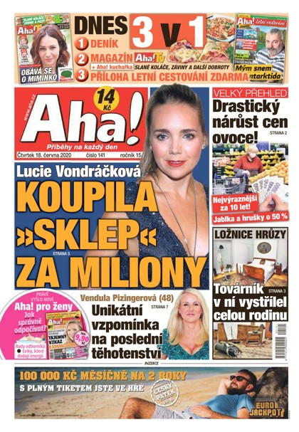 E-magazín AHA! - 18.6.2020 - CZECH NEWS CENTER a. s.