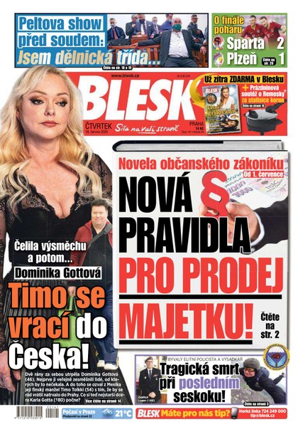 E-magazín Blesk - 18.6.2020 - CZECH NEWS CENTER a. s.