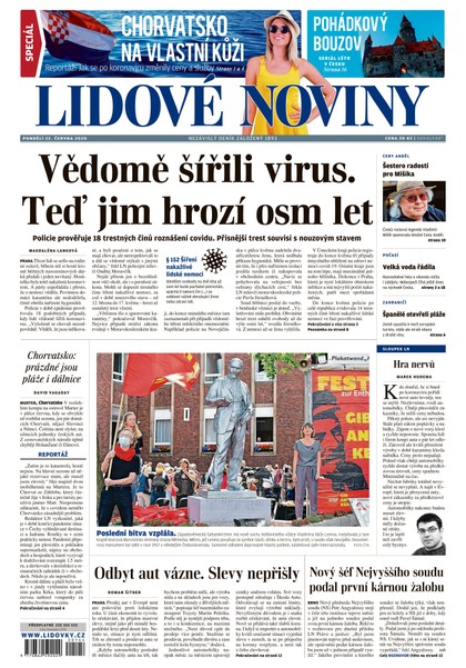 E-magazín LN - 22.6.2020 - MAFRA, a.s.