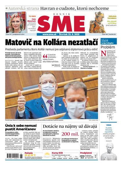 E-magazín SME 25/6/2020 - Petit Press, a.s. 