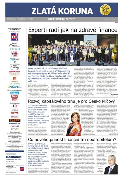 E-magazín HN 123 - 26.6.2020 příloha Zlatá koruna - Economia, a.s.