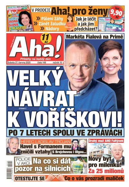E-magazín AHA! - 27.6.2020 - CZECH NEWS CENTER a. s.