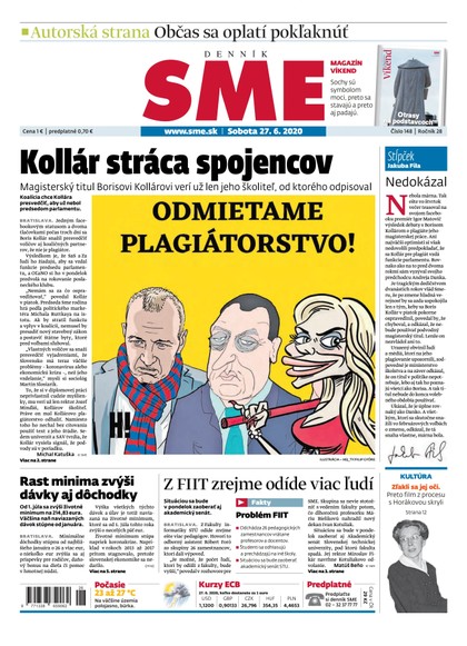 E-magazín SME 27/6/2020 - Petit Press, a.s. 