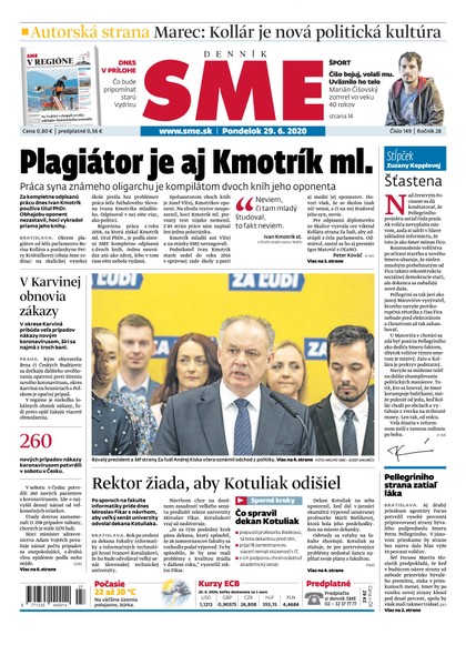 E-magazín SME 29/6/2020 - Petit Press, a.s. 