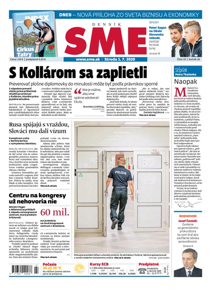 E-magazín SME 1/7/2020 - Petit Press, a.s. 